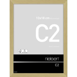 C2 Or mat brossé 13 x 18 cm