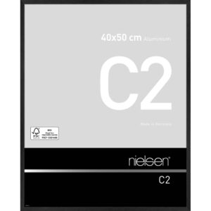 C2 Noir mat brossé 40 x 50 cm