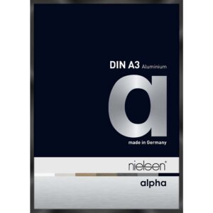 Alpha Noir anodisé brillant 29,7 x 42 cm