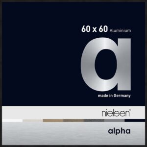 Alpha Noir anodisé mat 60 x 60 cm